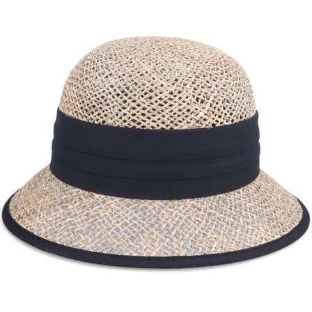 Seeberger - Beige straw Hatt - Seagrass Cloche Nature Straw Hat @ Hatstore