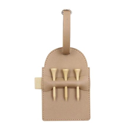 Golf-tiin pidike, suuri kapasiteetti, vedenpitävä, kulutusta kestävä, kannettava tekonahkainen järjestelylaukku Golf Te