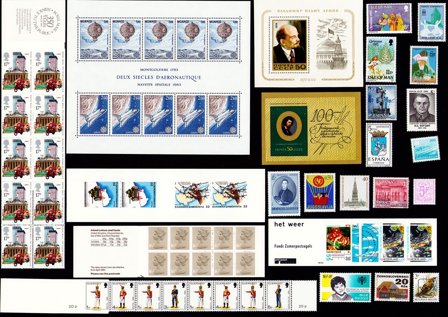 Europæiske lande - Frimærkepakke - Postfrisk