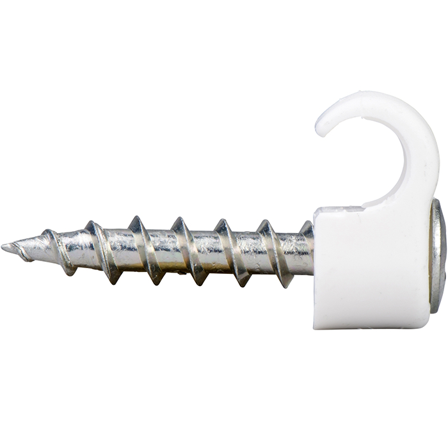 Schneider Electric 2190031 Ledningsholder TCS, med skrue, hvit, 100-pakning 14–18 mm, skruelengde 38 mm, Installasjonsmaterial