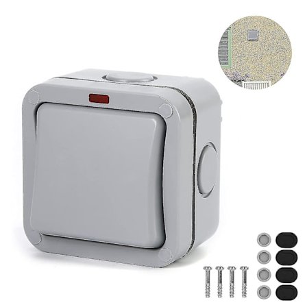 Vanntett utendørs strømbryter, utendørs kontrollbryter, arbeidsområde med indikatorlampe, beskyttelse mot styrtregn