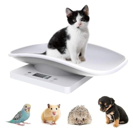 Digitaalinen lemmikkieläinvaaka Elektroninen keittiöruokavaaka LCD-näytöllä 10kg/22lb