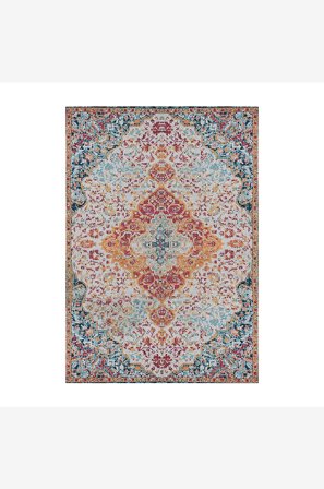 Hanah Home - Teppe-Kora - Flerfarget - Glattvevde tepper - 140X220 - Fra Homeroom