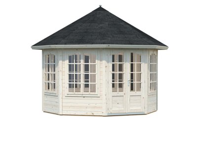 Palmako Veronica Lusthus 9,4 m²/inv. 9,2 m², obehandlad, Uterum