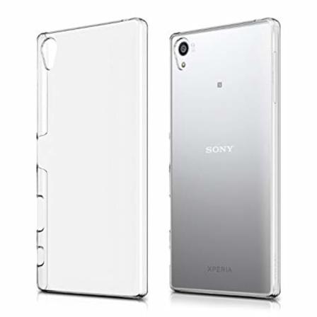 Läpinäkyvä kova muovikotelo Sony Z5:lle Transparent