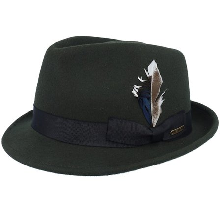 Stetson - Green - trilby - Hat - Woolfelt Rain Forest Trilby - Hatstore