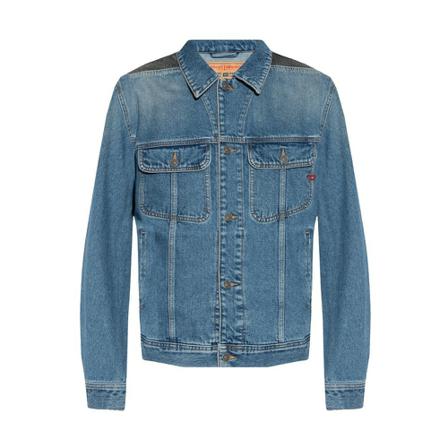 Diesel Denim Jakke Blå, Herre