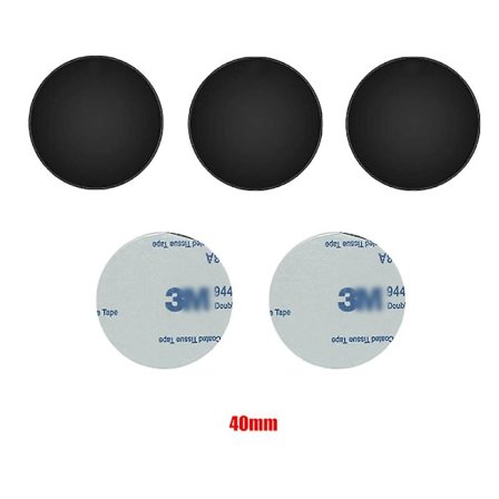 5 stk. Universal Metal Disk Plade Til Magnetisk Telefonholder Sort Jernplade Disk Klistermærke Biltelefon Magnet Stand Biltilbehør| |