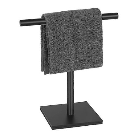 Håndklædeholder Stativ til Badeværelsesforfængelighed Rustfrit Stål Stående Håndklæde Stativ Stativ Håndklæde Stang til