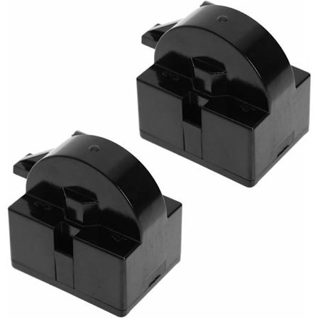 Reservdelar för 2 kylskåpsstartreläer (15 ohm, 1-stifts PTC-startreläer) och fryskompressormotstånd.