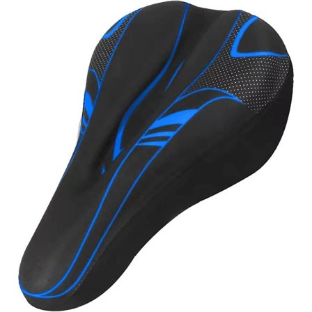 Gel Cykelpude, Betræk, Superblødt, Komfortabelt og Åndbart Betræk, Egnet til udendørs cykling