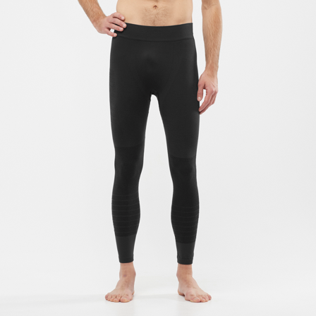 Salomon - Onderlagen broeken Kleding Sntial Wool Seamless M - Deep Black / Heather