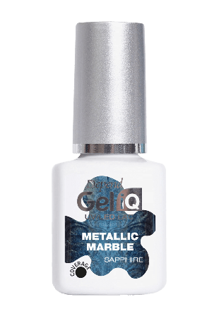 Depend Gel iQ - Metallic Marble Nagellack Dam Blå 5ML