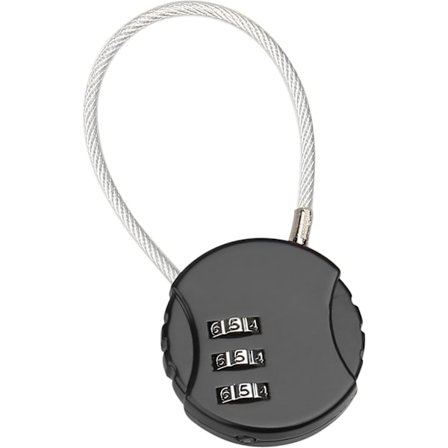 1 stk. Kodelås, 3-sifret Tilbakestillbar Kombinasjonslås, Liten Kombinasjonslåskabellås for Koffert Bagasje Skap