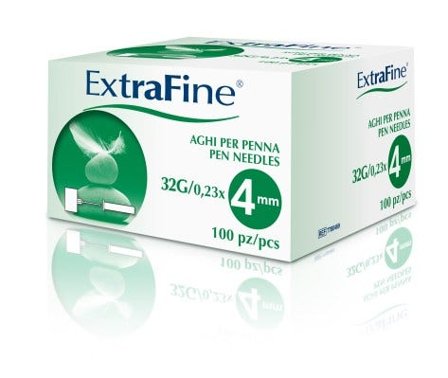 Ago Extrafine Gauge 32 4mm 100 Pezzi