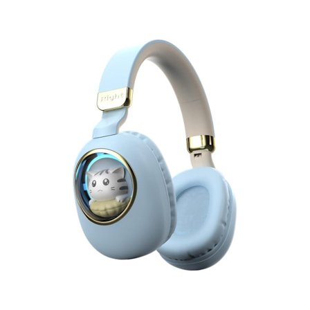 Barn Bluetooth Hörlurar Trådlösa Brusreducerande med Mikrofon för Ipad Kindle Surfplatta Resa Blå YEMAESRE