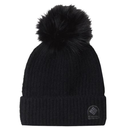 Mössar Columbia Winter Blur Pom Pom Beanie Svarta Produkt Av Avvikande Storlek