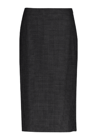 GANT Midi Checked Wool Pencil Skirt Kjolar Dam Grå 36