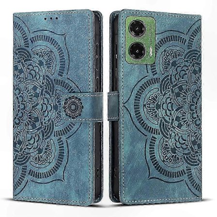 Retro Frosted Læder Telefon Cover med Mandala Mønster - Slankt Beskyttelses Cover til Smartphones