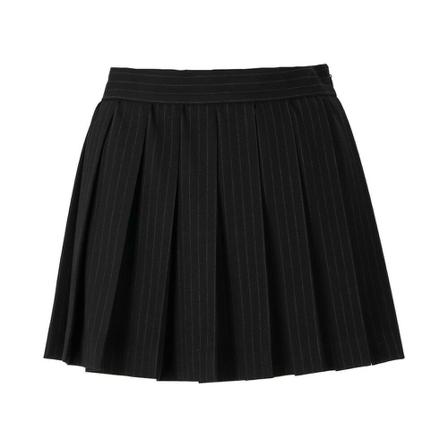 Aniye By Darrel Pinstripe Mini Nederdel Sort, Dame