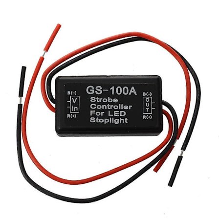 Blixtljus Stroboskop Kontroller Blinkmodul för LED Broms Bakljus 12-16V