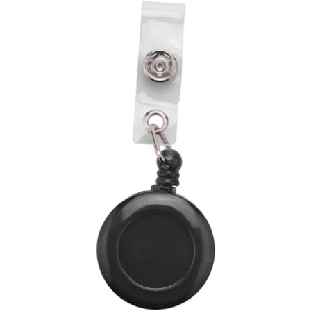 Retrekkbar Yo nøkkelring Kjede ​​Beltekortholder Klips ID TREKK skikort - Svart