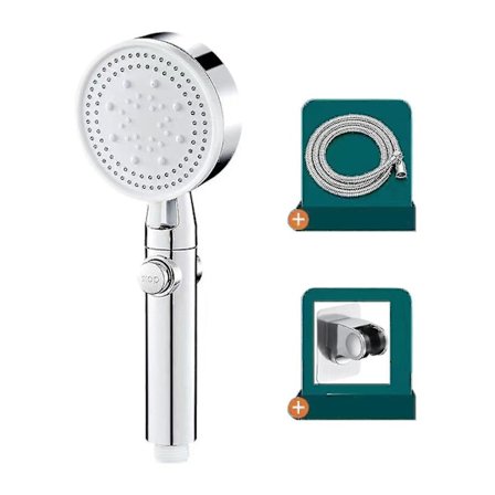 Monitoiminen korkeapainesuihkupää 5 tilalla, korkeapaineinen käsisuihku on/off-kytkimellä U