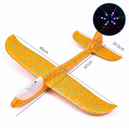 48 cm stort skumflygplan Glider Hand Throw Airplane Inertial Outdoor Launch Barnleksaker