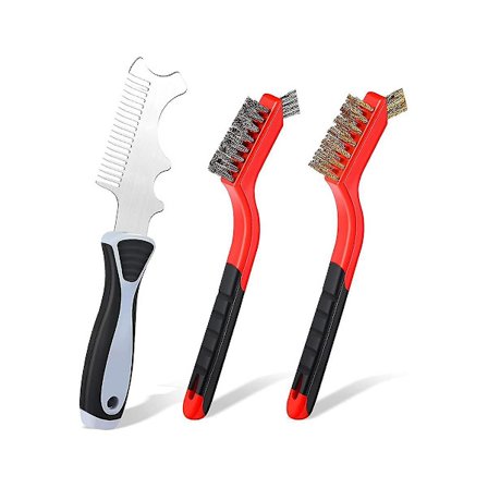 3 kpl 4-in-1 Maalaussivellin Kampa Langallinen Harja Sarja, Harja Rullan Puhdistustyökalu Puhdistus Hankaus Likai