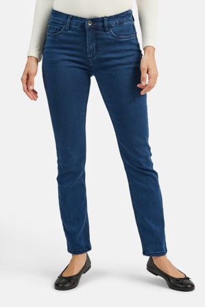 JENSEN - Jane Jeans - Mellemblå - Curvy Fit - Smalle Ben