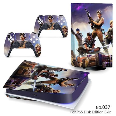 Sopii Sony Ps5 -pelikonsolin tarrojen suojakalvolle Sarjakuva Ps5-tarrat Ps5-optisen aseman versiotarrat Ps5-tarratno.37