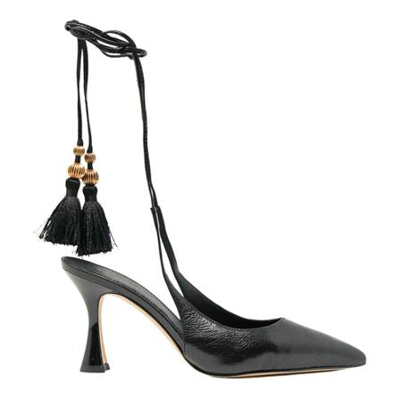 Tory Burch, Heels Czarny, Kobieta, Rozmiar: 38 EU