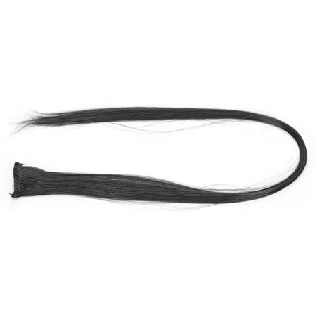 Kirkkaat väriset hiustenpidennykset hiuslisäke suorat hiukset klipsi cosplay-pukeutumiseen juhliin lomaan Musta