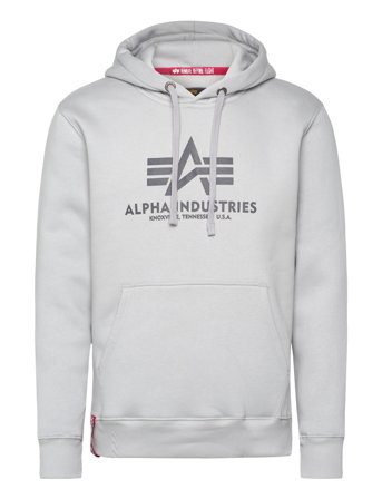 Alpha Industries Basic Hoodie Bl - Grey - XL