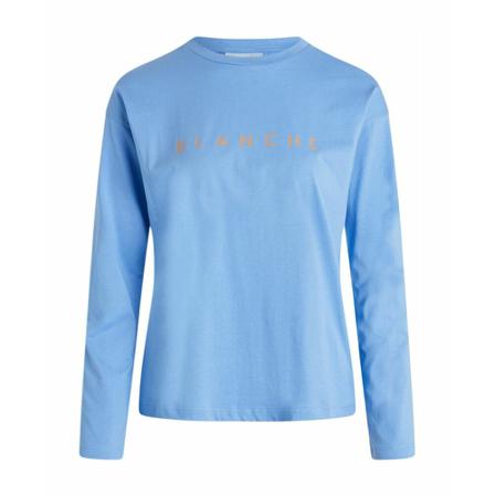 Blanche, Main Longsleeve T-shirt Blauw, Dames, Maat:S