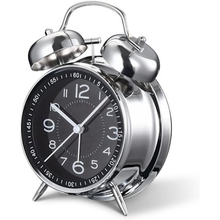 Højlydt vækkeur til tunge sovende, retro 4