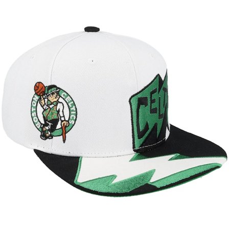 Mitchell & Ness - NBA Weiss snapback Cap - Boston Celtics Fast Times White Snapback @ Hatstore