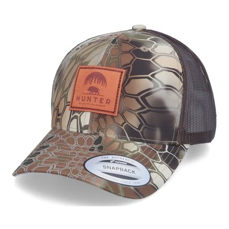 Hunter - "Redes " trucker Boné - Boar Logo Patch Highlander Kryptek Brown Trucker @ Hatstore