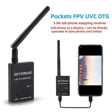 Skydroid Mini 5.8G FPV Mottagare UVC Video Downlink OTG för VR Android Telefon