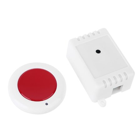 AK-AC220-1X-MZ 220V Lampe Strømbryter Trådløs Fjernkontroll Bryter Mottaker Sender Lim Sirkulær Panel Universal