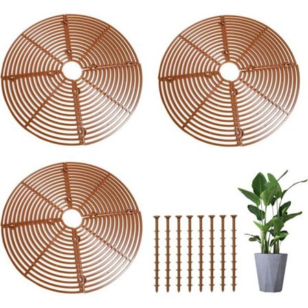 3 Delar Blomkruka Golvskydd, 22" Gitter, Blomkruka Pr,ZQKLA