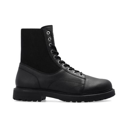 Diesel, Lace-up Boots Zwart, Heren, Maat:41 EU