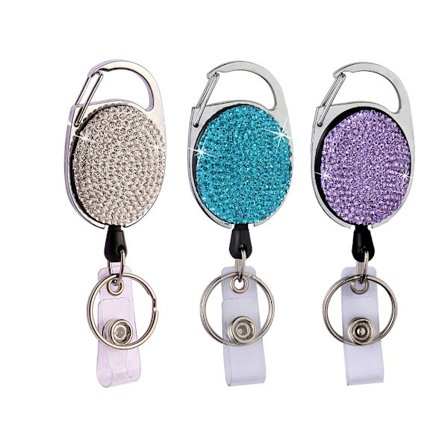 Sisäänvedettävä avainnauha 3 kpl JoJo ID-kortinpidike Sisäänvedettävä avain Jojo Glitter Sisäänvedettävä avainnauha ID-kortinpidike Sisäänvedettävä Jo