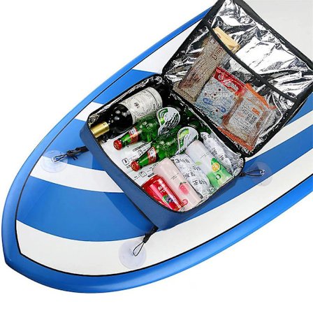 Paddelbräda Kylväska, Vattentät Bärbar Däckväska Med Övre Nätficka, 11l Surf Isolerad Kajak Kylväska Med Sidofickor För Vattenflaskor, S