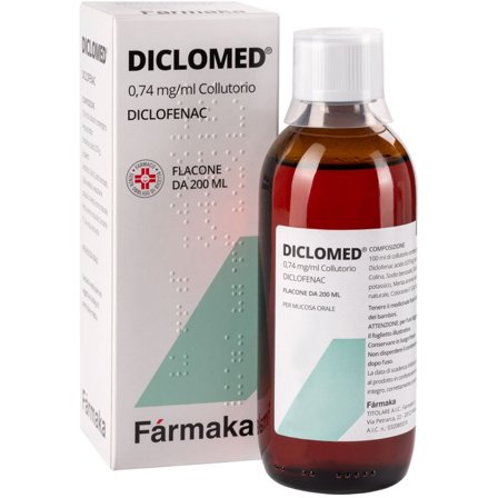 Diclomed Collutorio Diclofenac 0,74mg/ml Antidolorifico Anti