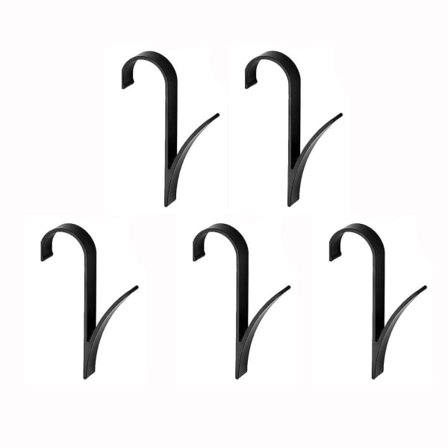 TG Y-krok for Bad - Svart Aluminium - 5 stk Svart