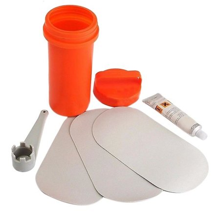 Tilbehør til rib-båt, jolle, limsett for reparasjon av punkteringer utendørs