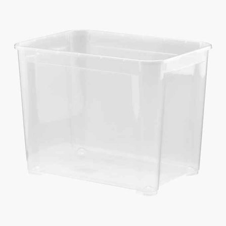 Biltema - Oppbevaringskasse med hjul på 70 Liter For Leker, Klær, Verktøy - Stabelbar med Lokk 28-444 (Selges Separat)