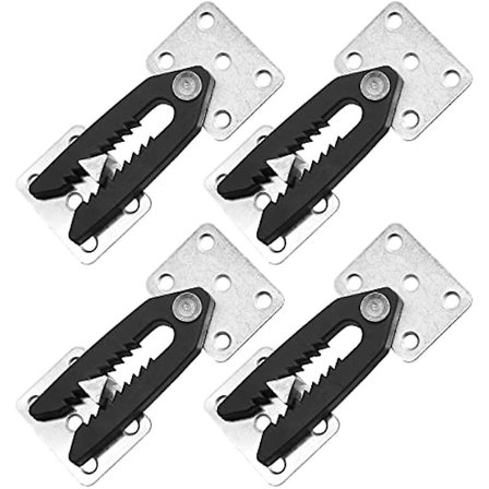 4 st Soffa Kopplingar, Tunga Soffa Snabbkoppling Alligator Soffa Koppling Soffa Sammanlåsande Koppling Möbelfog Snabbkoppling Med Monteringsskruvar