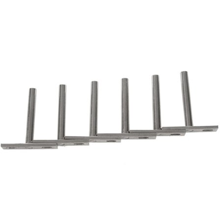 6 stk. 3 tommer usynlige flydende hyldebeslag, skjulte hyldebeslag, skjult beslag monteringssæt